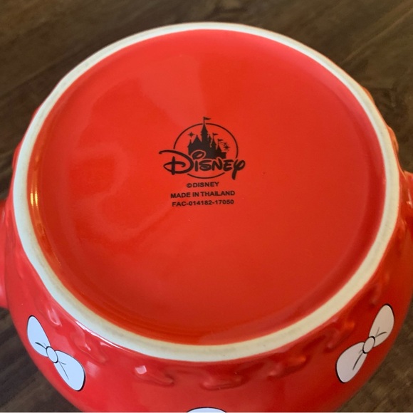 Disney Red Polka Dot Teapot with Bow Design - Picture 3 of 3